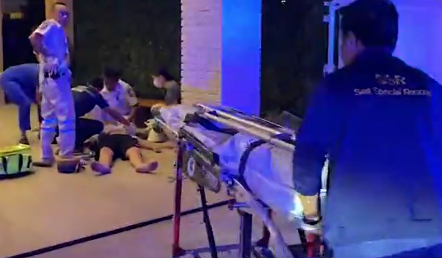 救護人員及警員到場。(互聯網)