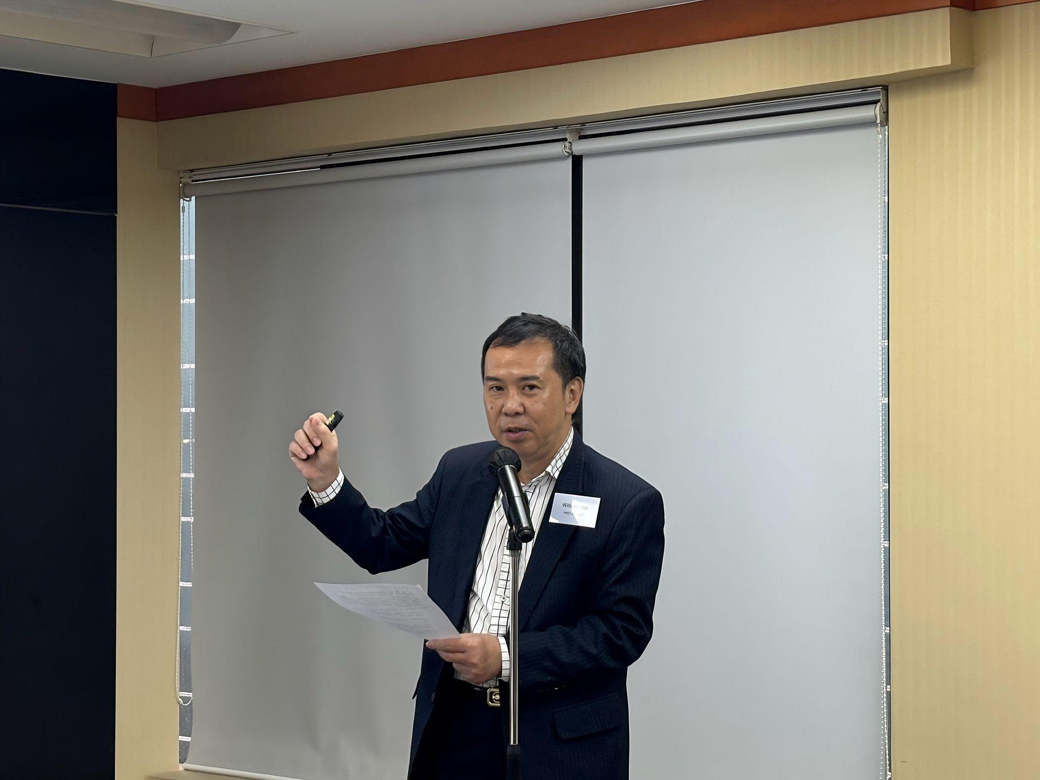 衛慶祥建議政府成立量子通訊研究諮詢委員會。(林嘉瑩攝)