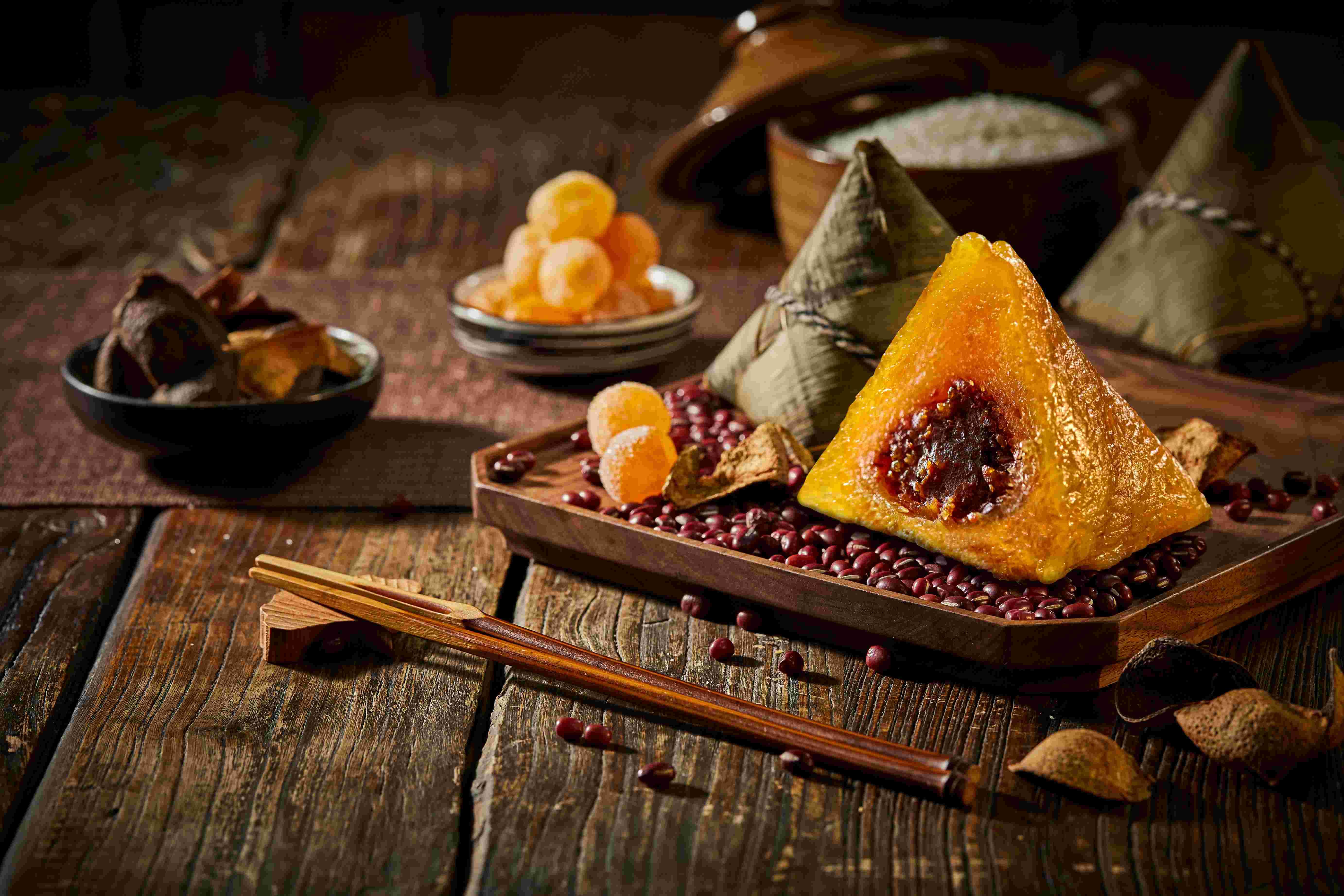 「金桔豆沙粽」$62 /隻