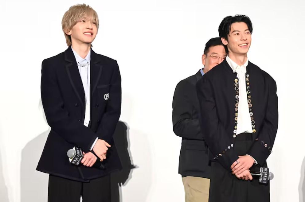 台日男神許光漢、道枝駿佑今日在日本合體宣傳。