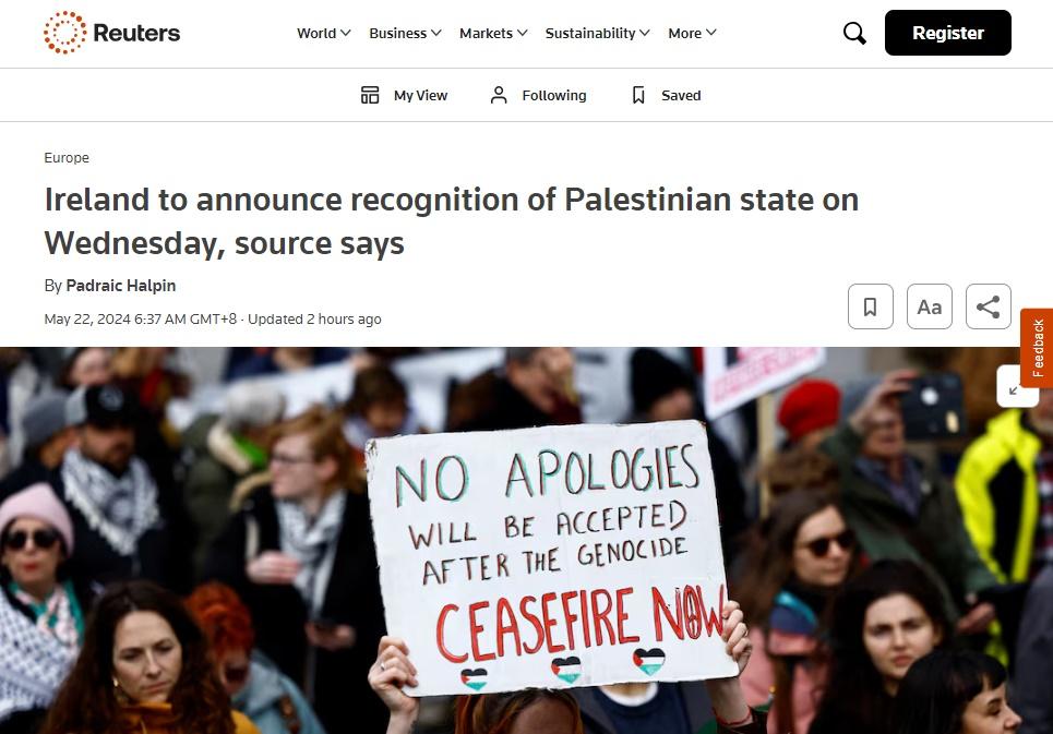 《路透社》(Reuters)報道。