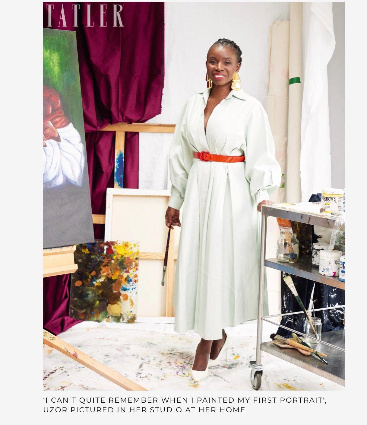 Tatler委託英國贊比亞裔藝術家Hannah Uzor為凱特王妃製作肖像畫。(X)