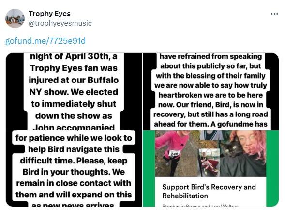 Trophy Eyes回應事件。(網上圖片)