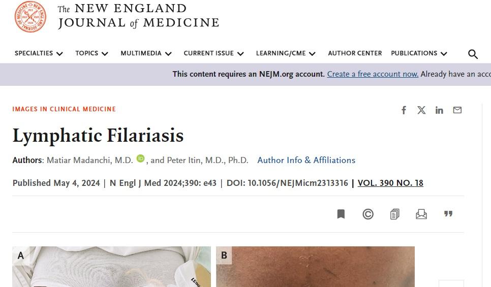 《新英格蘭醫學期刊》(New England Journal of Medicine)