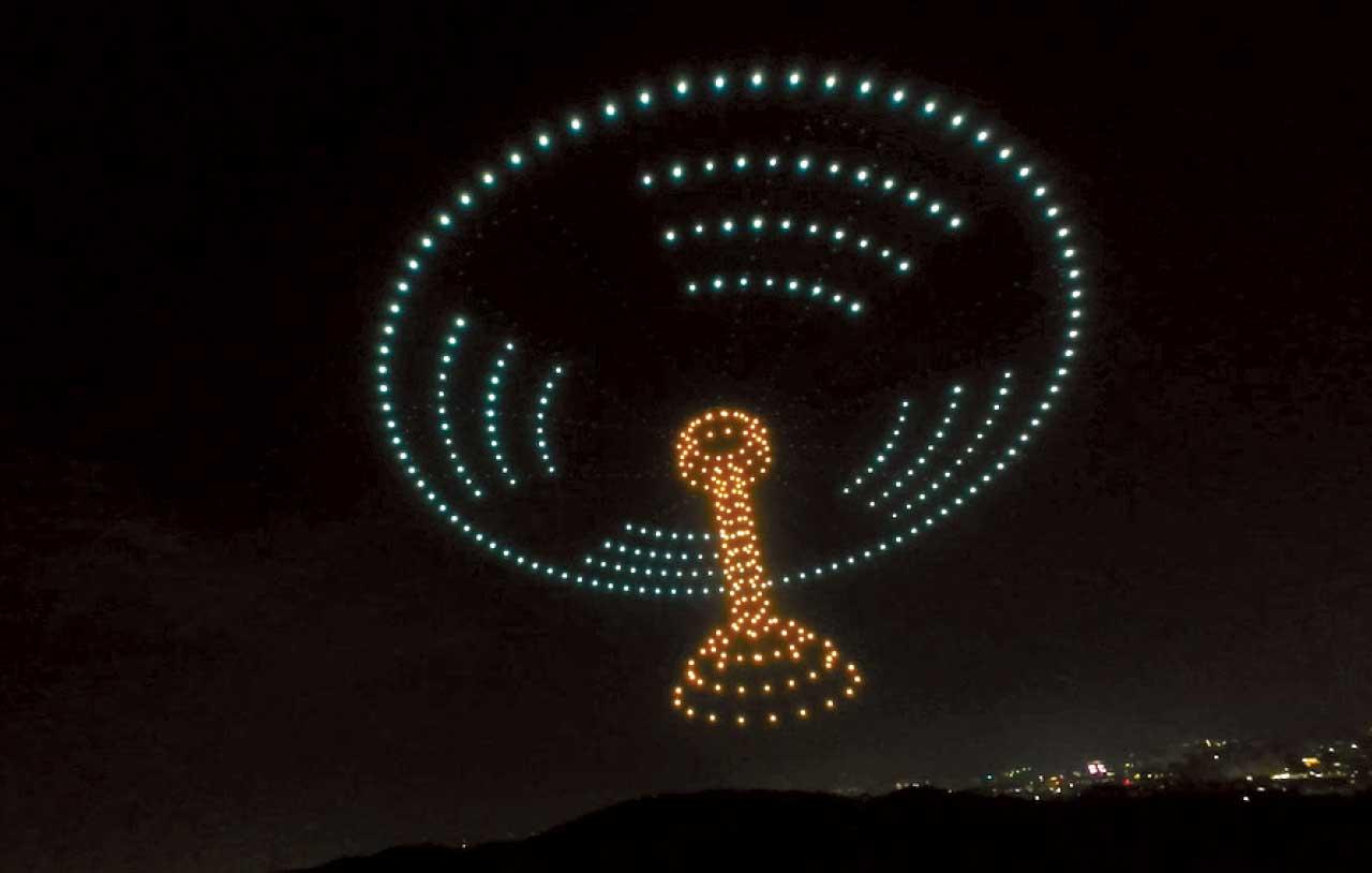 多啦A夢無人機匯演