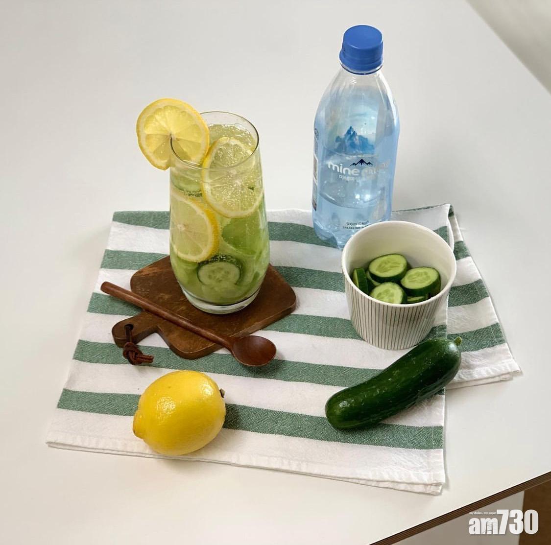 飲品中的青瓜可以直接食用。