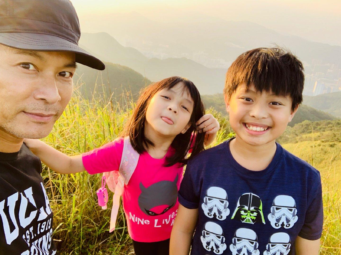 2019年多見郭晉安跟仔女的合照,平時見到他跟仔仔一齊比較多。