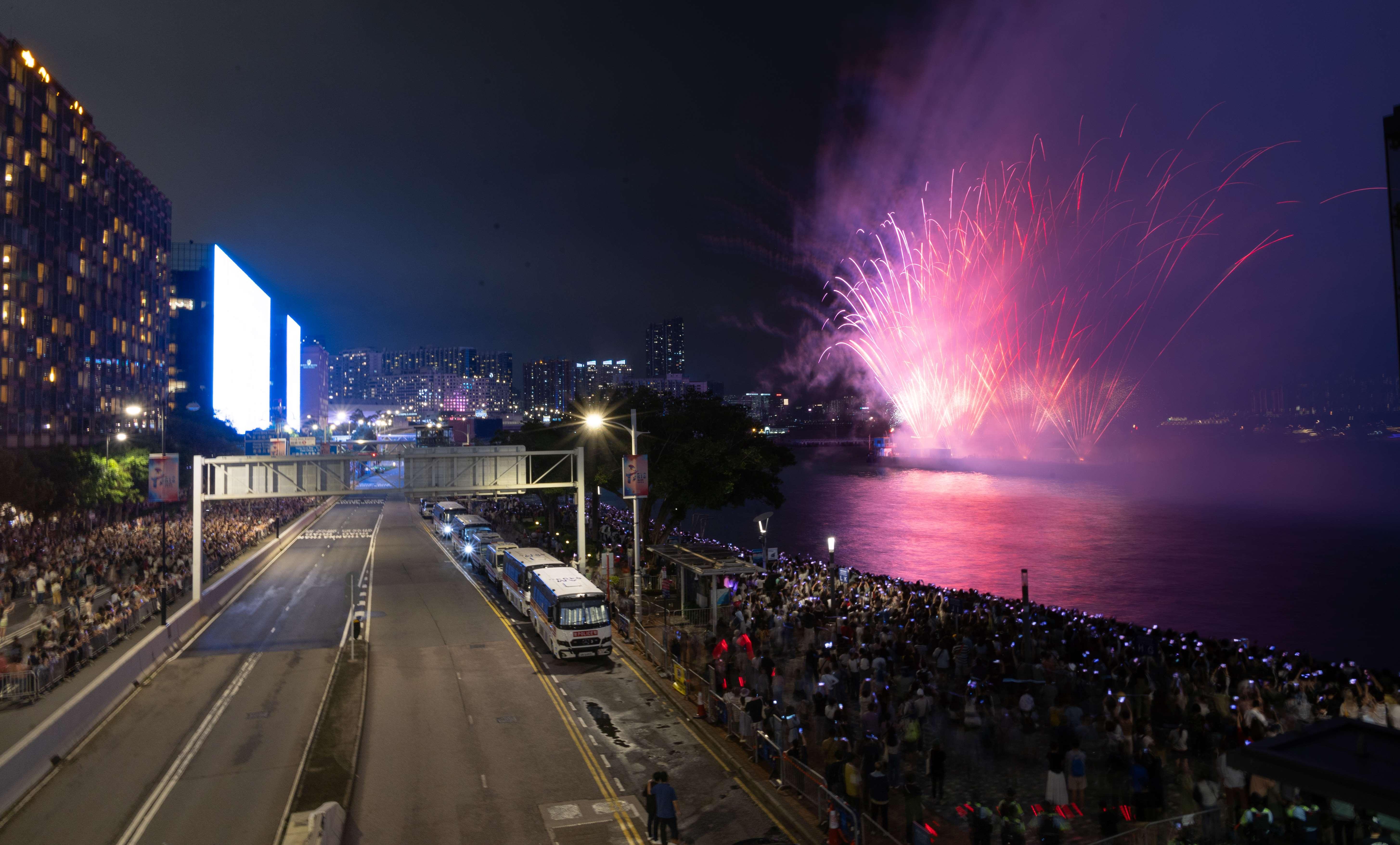 尖沙咀 旅發局五一海上煙火表演