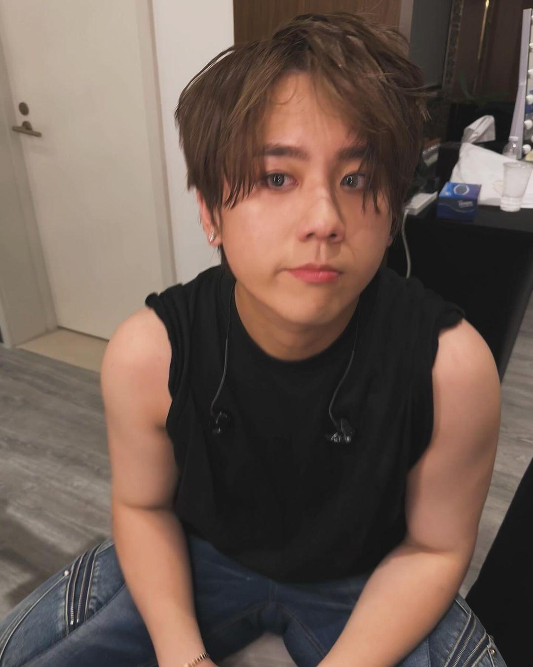 姜濤減肥漸見成果。