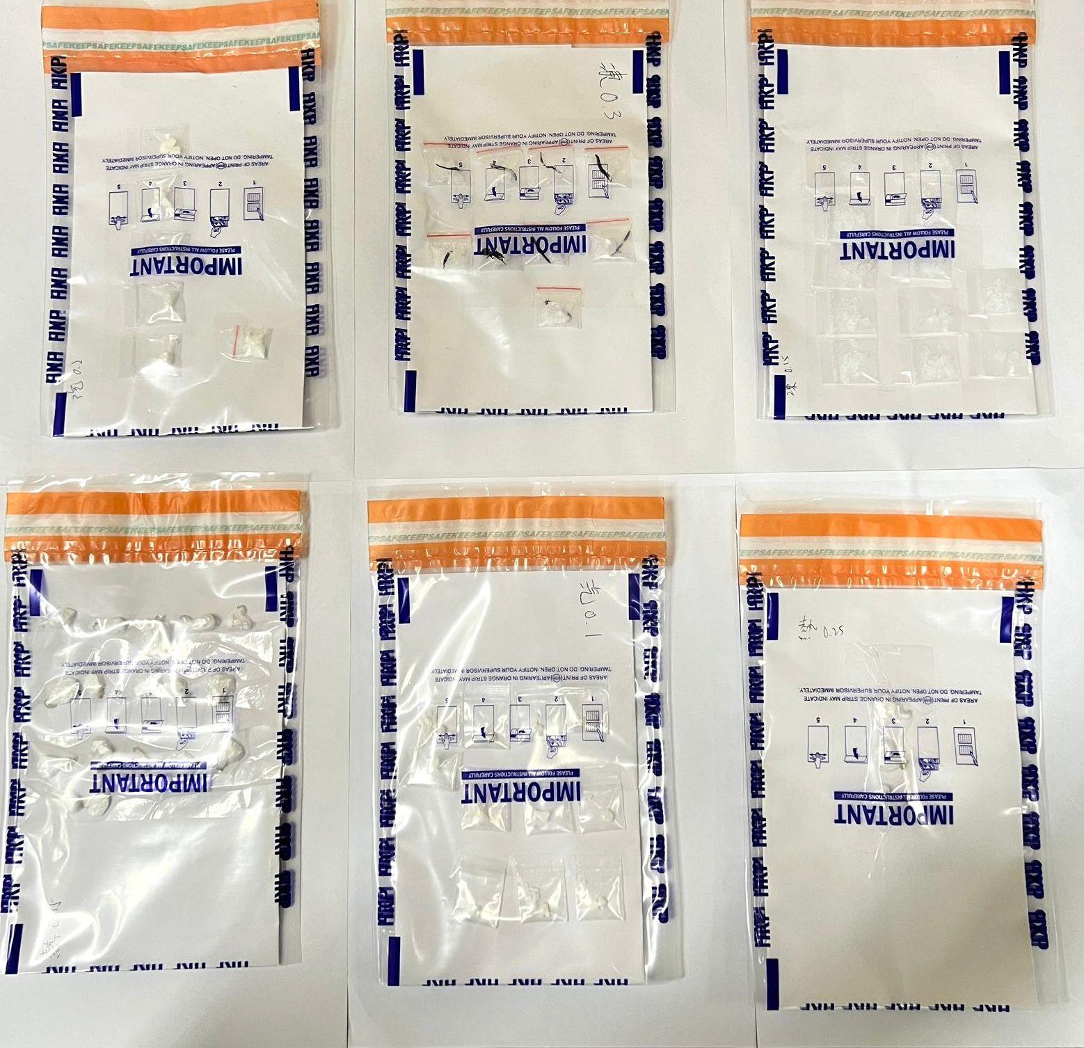 警元朗搗毒窟拘10人 檢海洛英可卡因等毒品