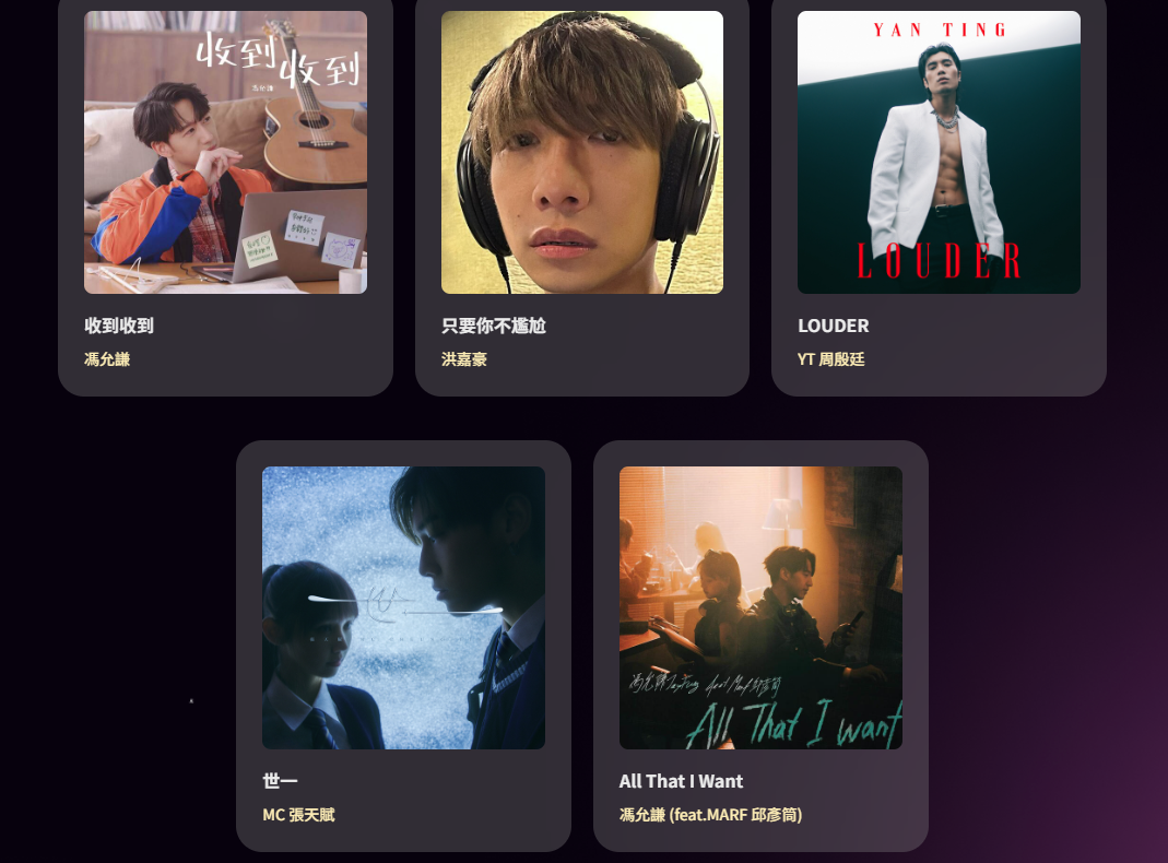 《CHILL CLUB 推介榜》節奏藍調歌曲五強,收到收到、只要你不尷尬、LOUDER、世一、All That I Want