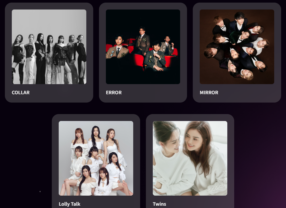 CHILL CLUB頒獎禮2024|年度推介歌手獎,組合五強,COLLAR、ERROR、Lolly Talk、MIRROR、Twins