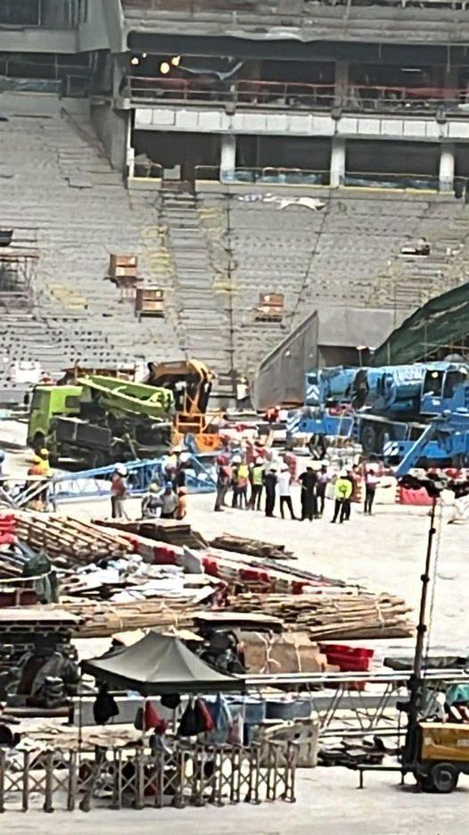 網上流出疑似事故現場的照片。(香港突發事故報料區@fb圖)