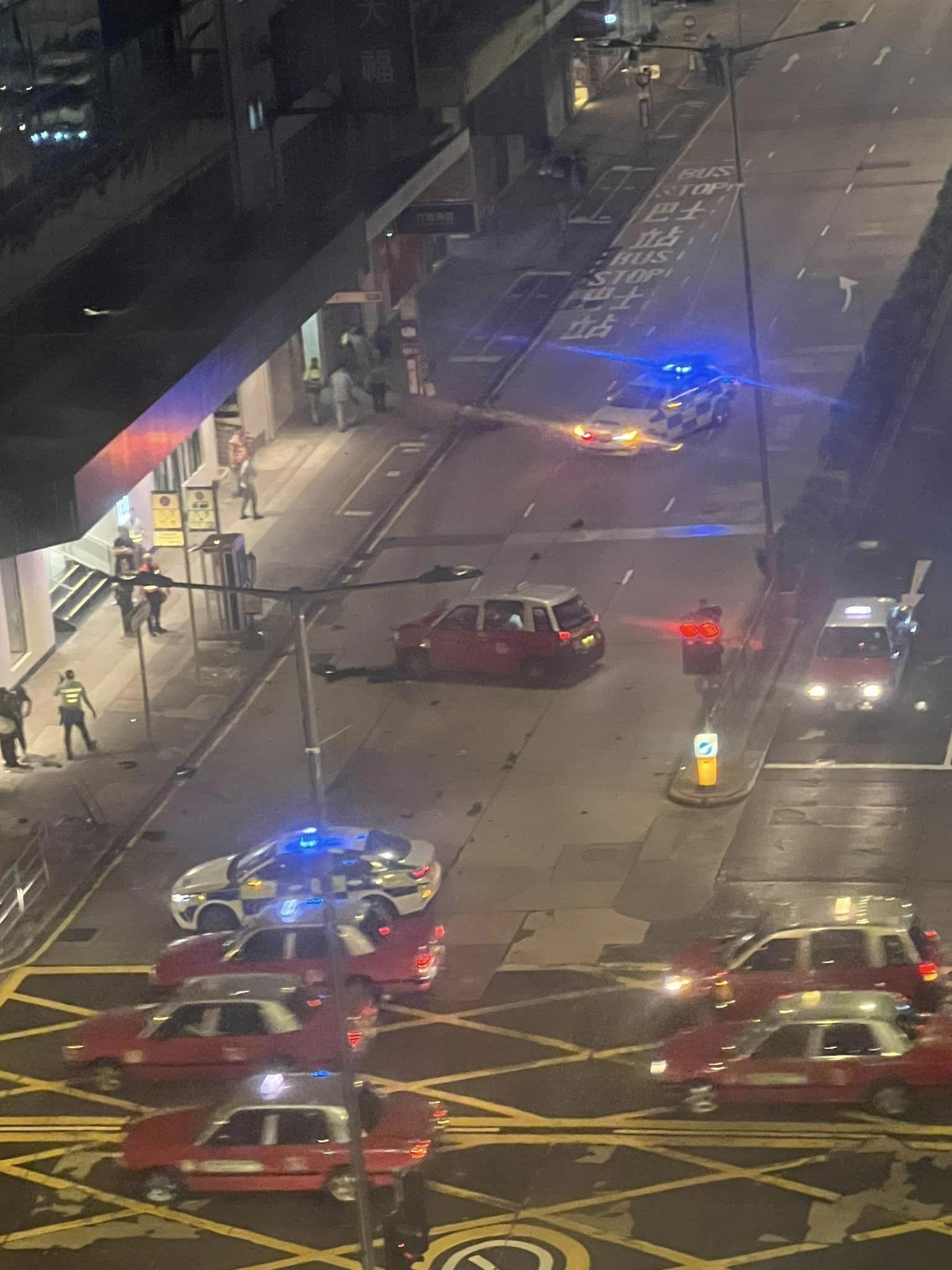 旺角凌晨發生致命交通意外。(香港突發事故報料區)