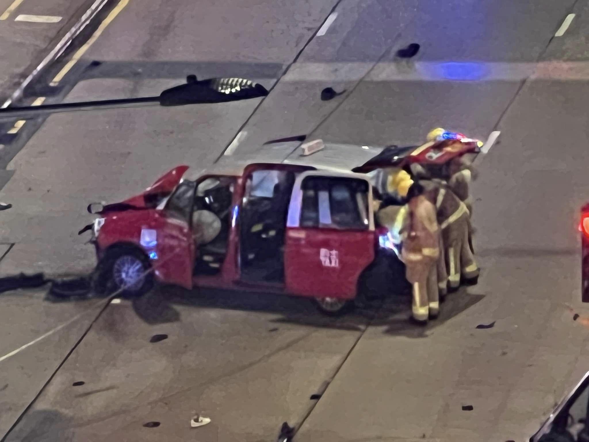 旺角凌晨發生致命交通意外。(香港突發事故報料區)