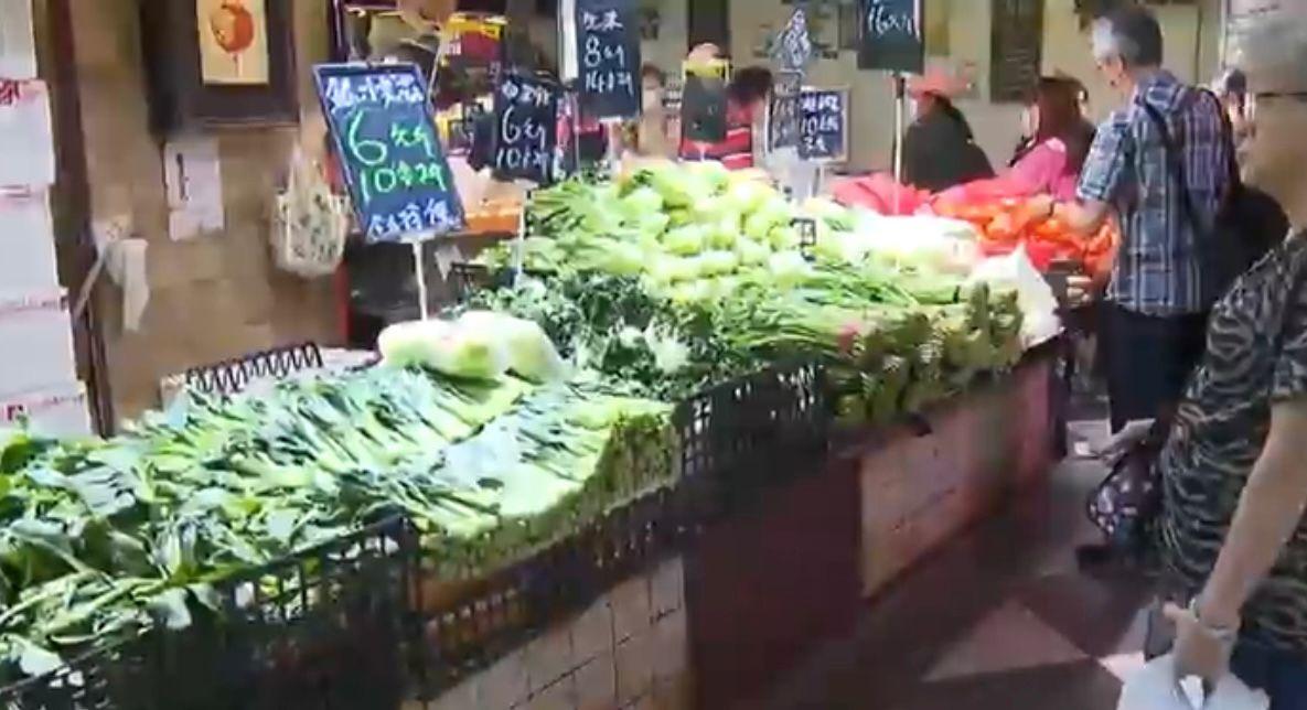 藍田啟田巿場發生傷人及管有攻擊性武器案(無綫新聞畫面)