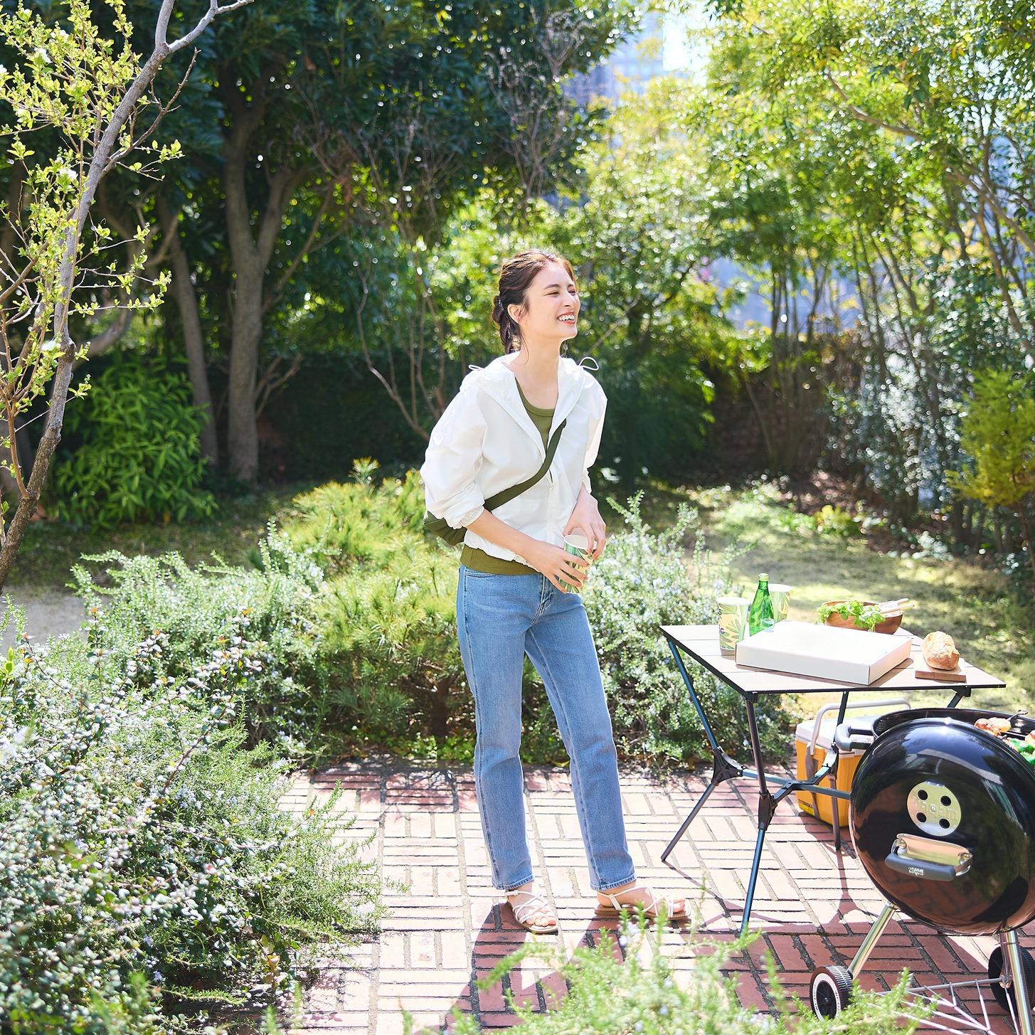 女裝 抗 UV 可攜式連帽外套