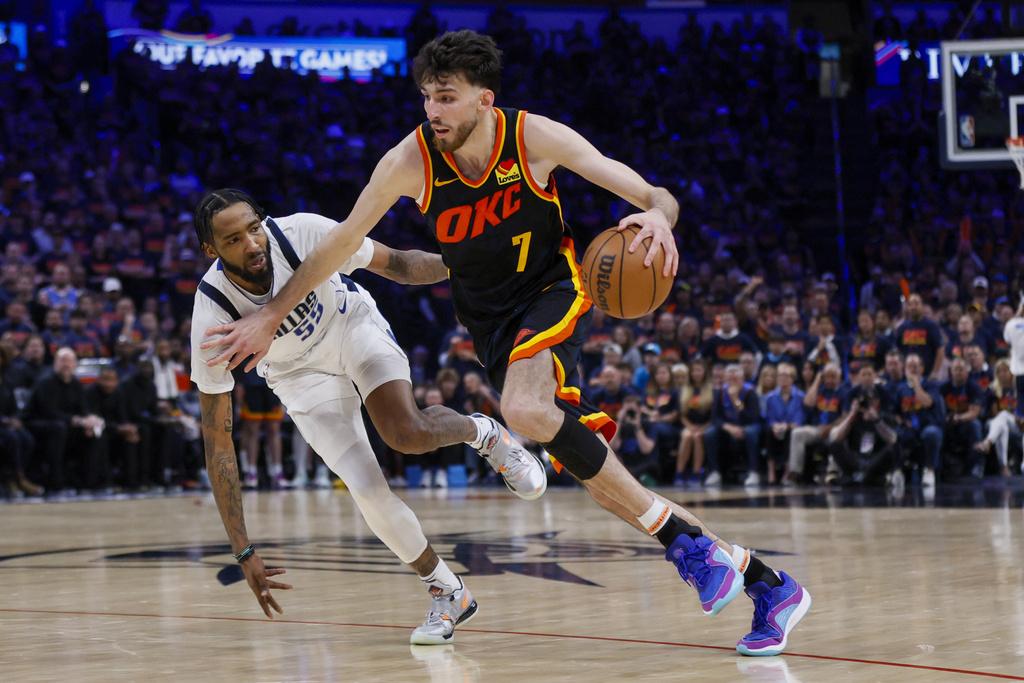 獨行俠104:92擊敗雷霆,場數領先3:2。(美聯社)