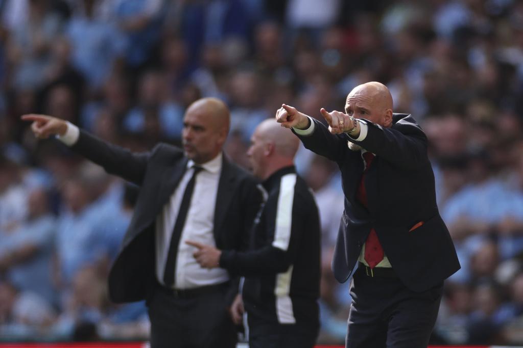 英格蘭足總盃|曼聯挫曼城封王,令哥迪奧拿無緣連贏兩屆。(美聯社)