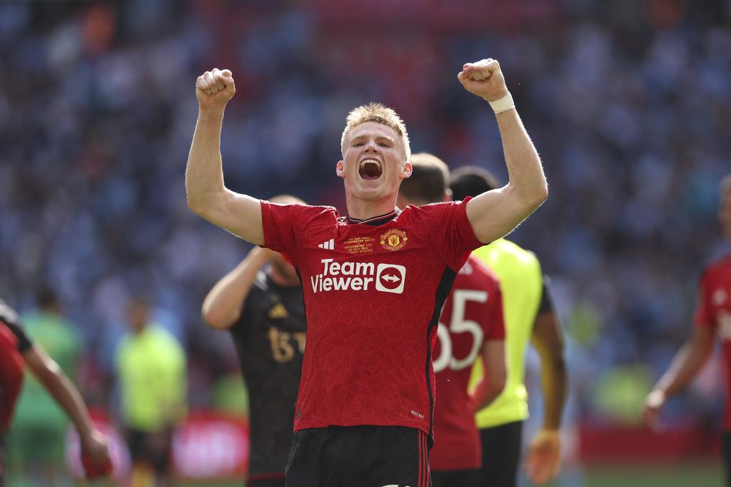 英格蘭足總盃|曼聯挫曼城封王,一吐烏氣。(美聯社)