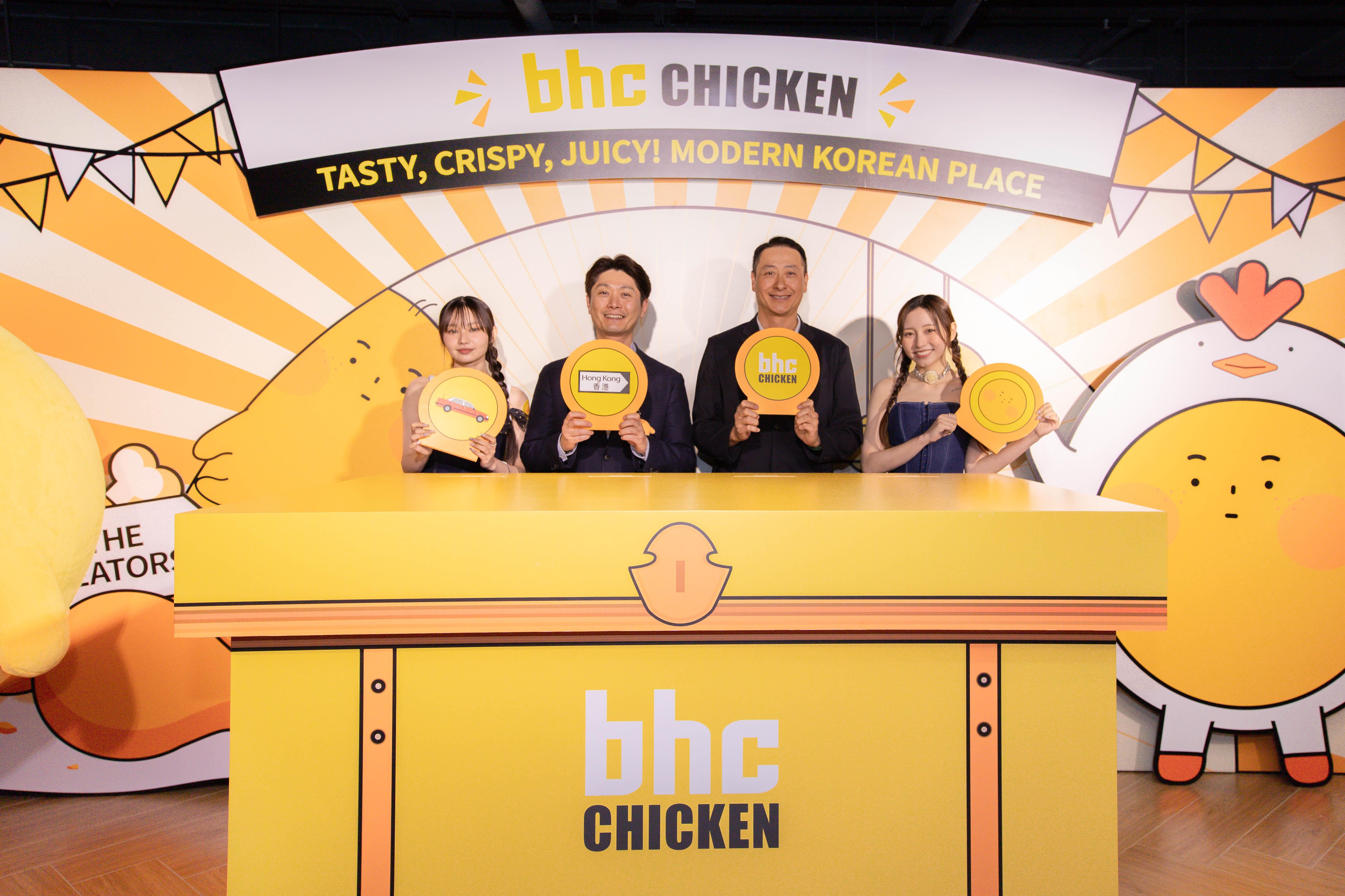 COLLAR成員Day(許軼)和Ivy(蘇雅琳)與BHC集團總裁David Song先生及全球業務總監Hoyoung Jung