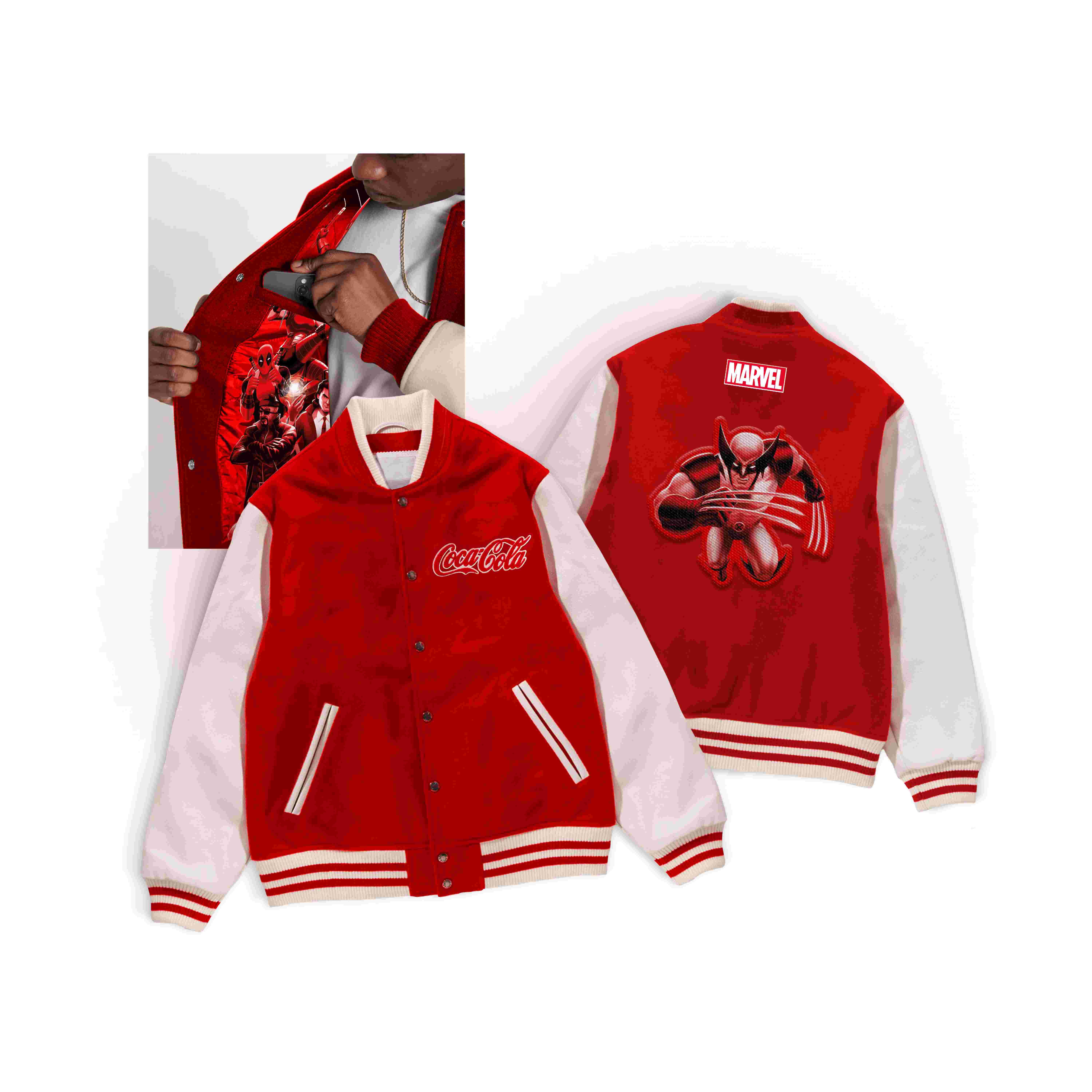 Marvel 聯乘別注版棒球外套(款式/尺碼隨機)