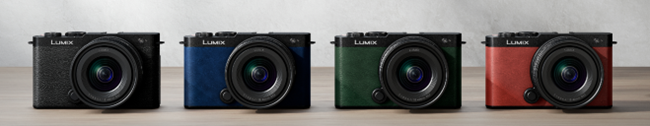 Panasonic Lumix S9全片幅無反相機有海軍藍、橄欖綠、棗紅及黑色四款機身顏色可供選擇