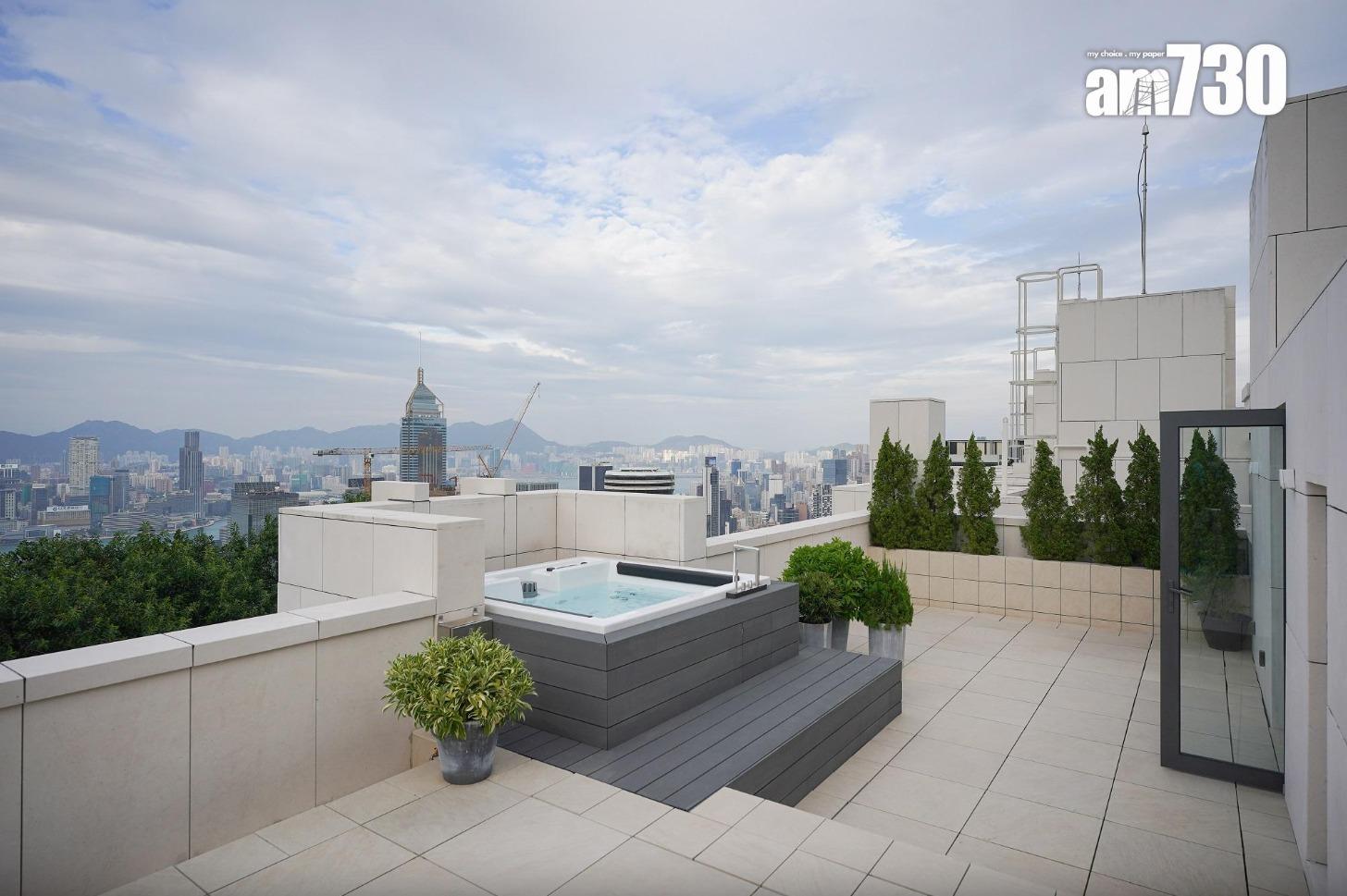 洋房可俯瞰維港景致。(資料圖片)