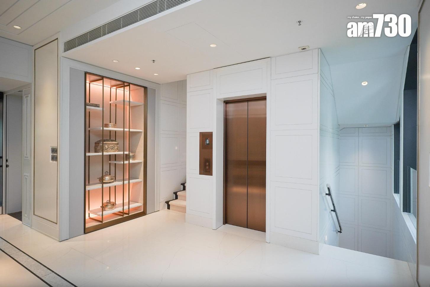 每幢洋房均設有私人電梯。(資料圖片)