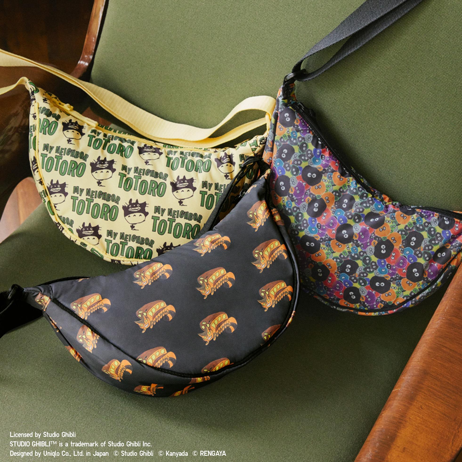 UNIQLO及吉卜力聯乘系列|男女通用 STUDIO GHIBLI 弧形迷你肩背包 $99