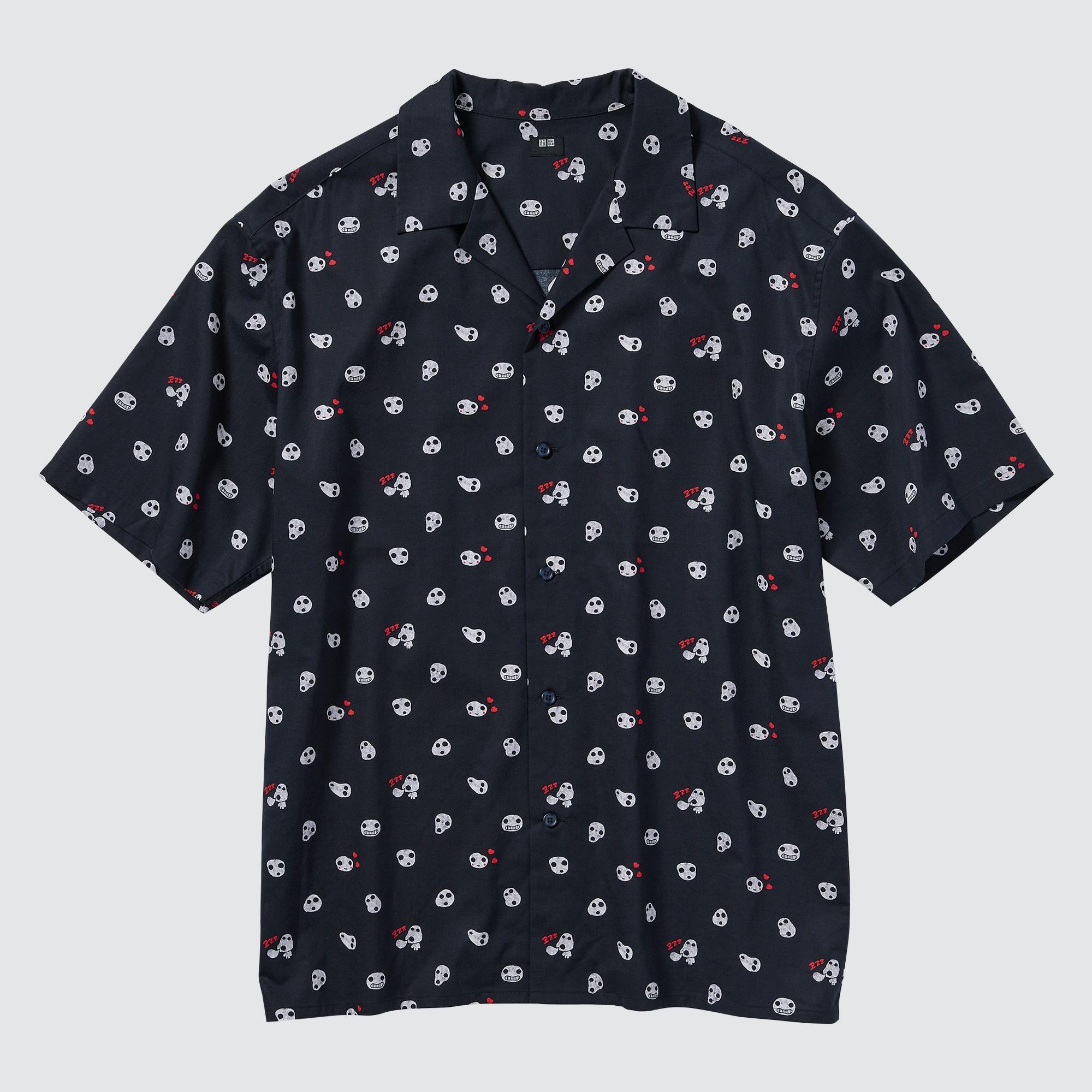 UNIQLO及吉卜力聯乘系列|男裝 STUDIO GHIBLI 開領恤衫 $199