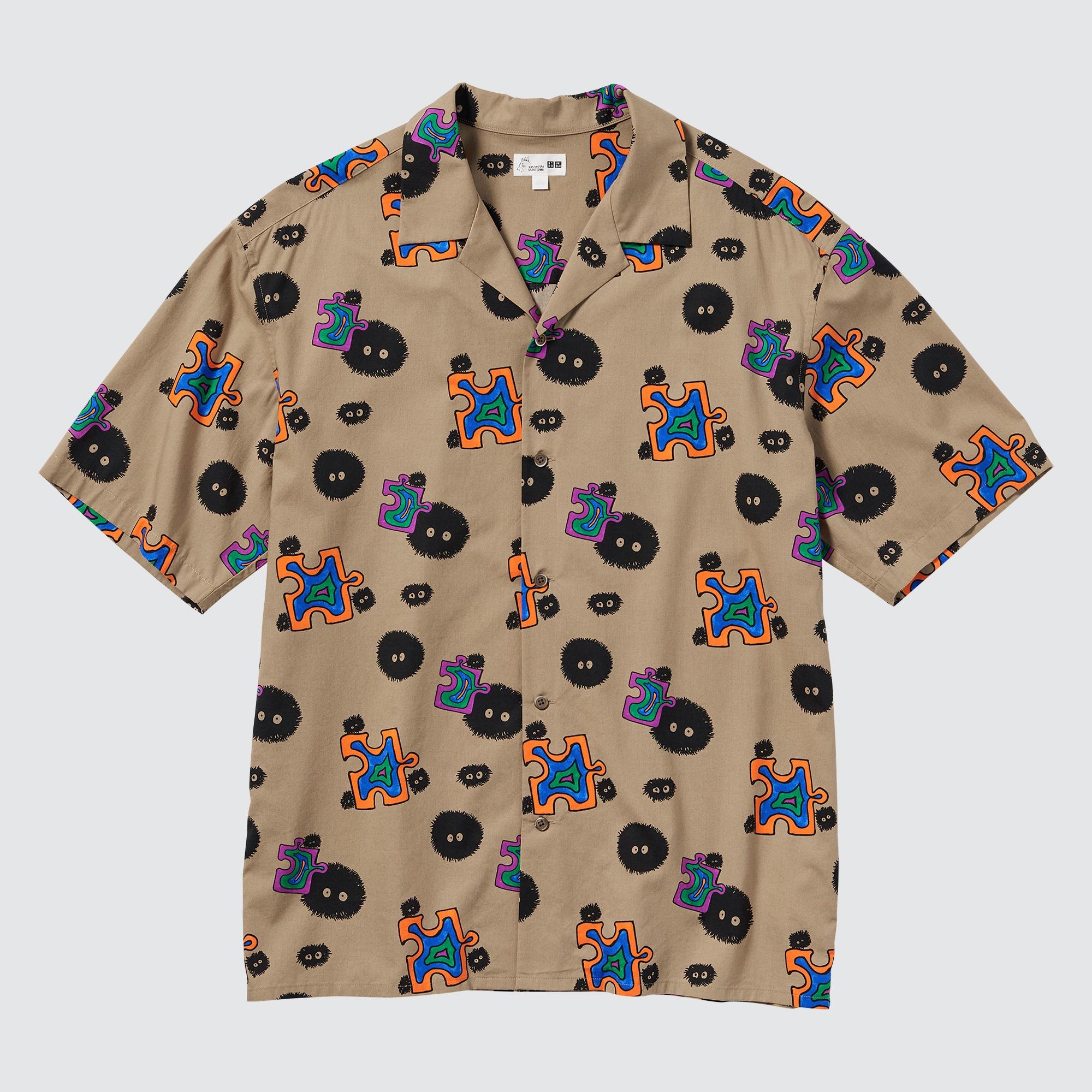 UNIQLO及吉卜力聯乘系列|男裝 STUDIO GHIBLI 開領恤衫 $199