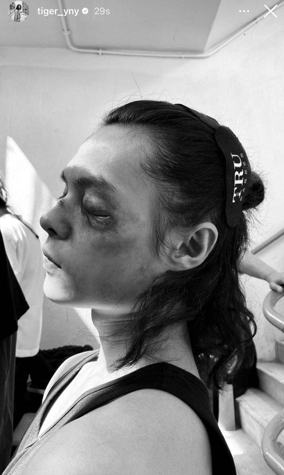 Tiger在《打天下 2》的爆眼爛面妝,花了3小時,遦MIRROR兄弟都被嚇親。