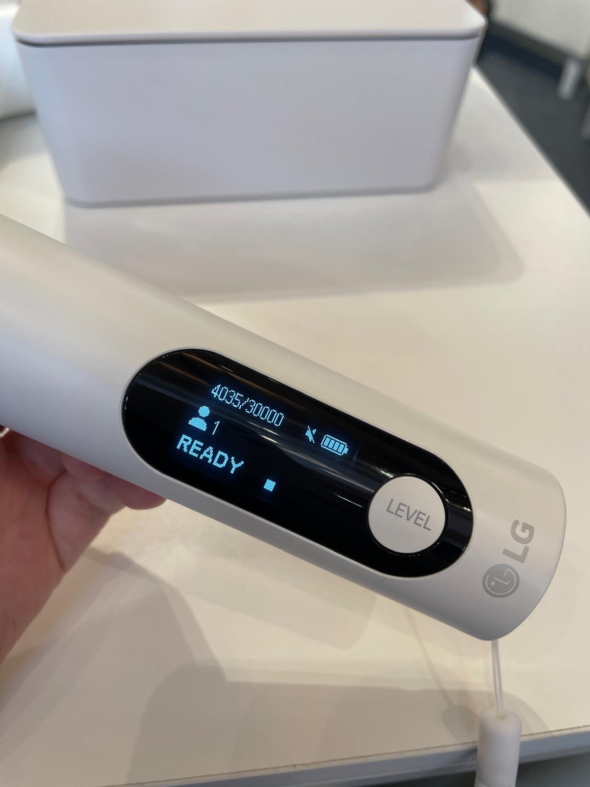 Dermathera HIFU美容儀有5個強度供選擇,即使用家疼痛承受能力不一樣都可使用。