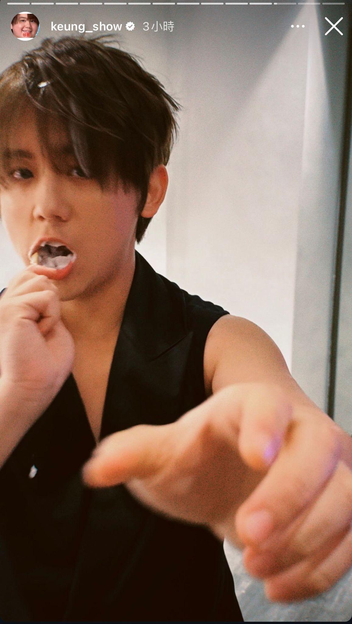 姜濤減肥漸見成果。