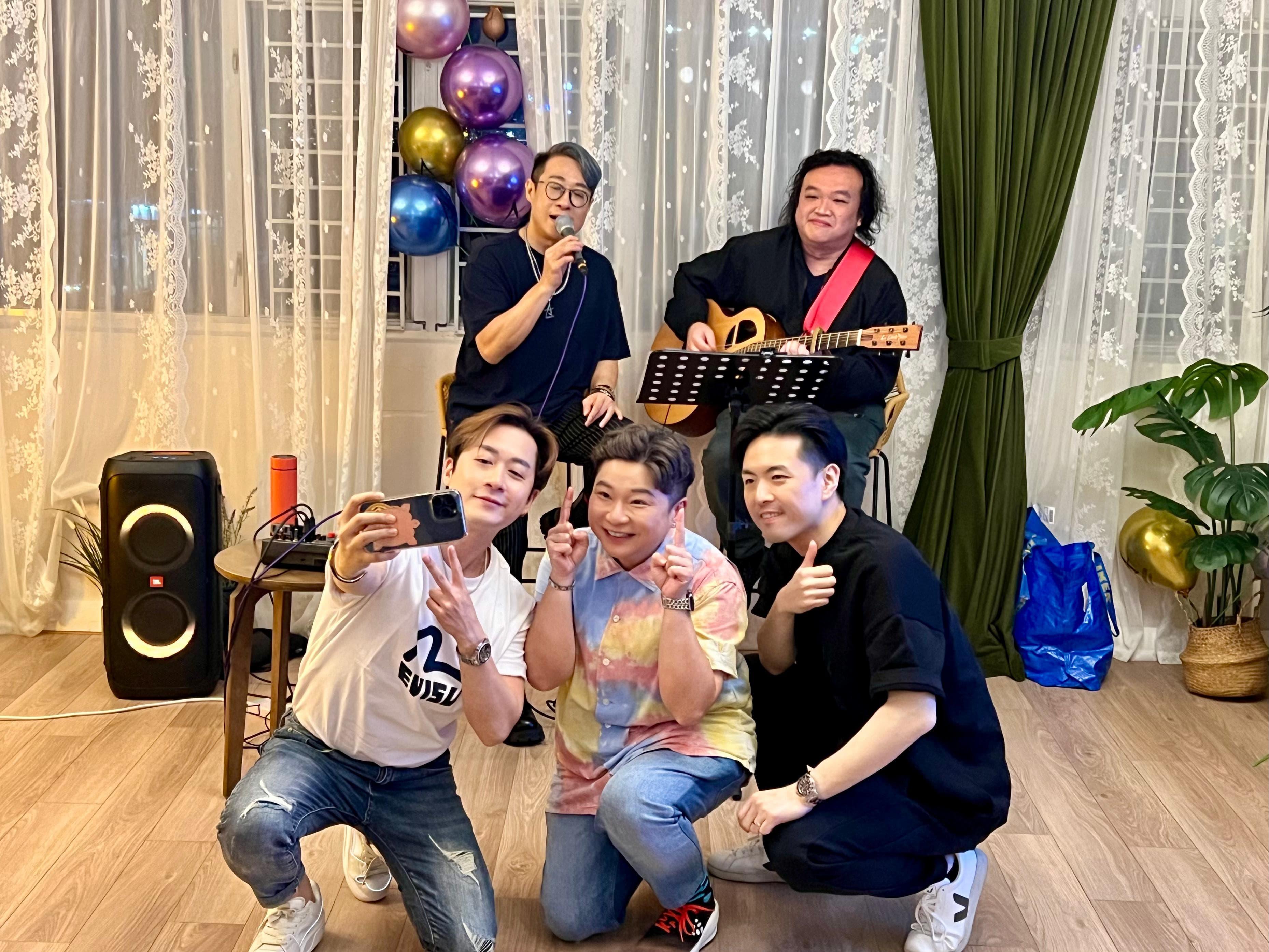 《中一》戰友涂家堯、林鉫徫和魏嘉信親身出席力撐。