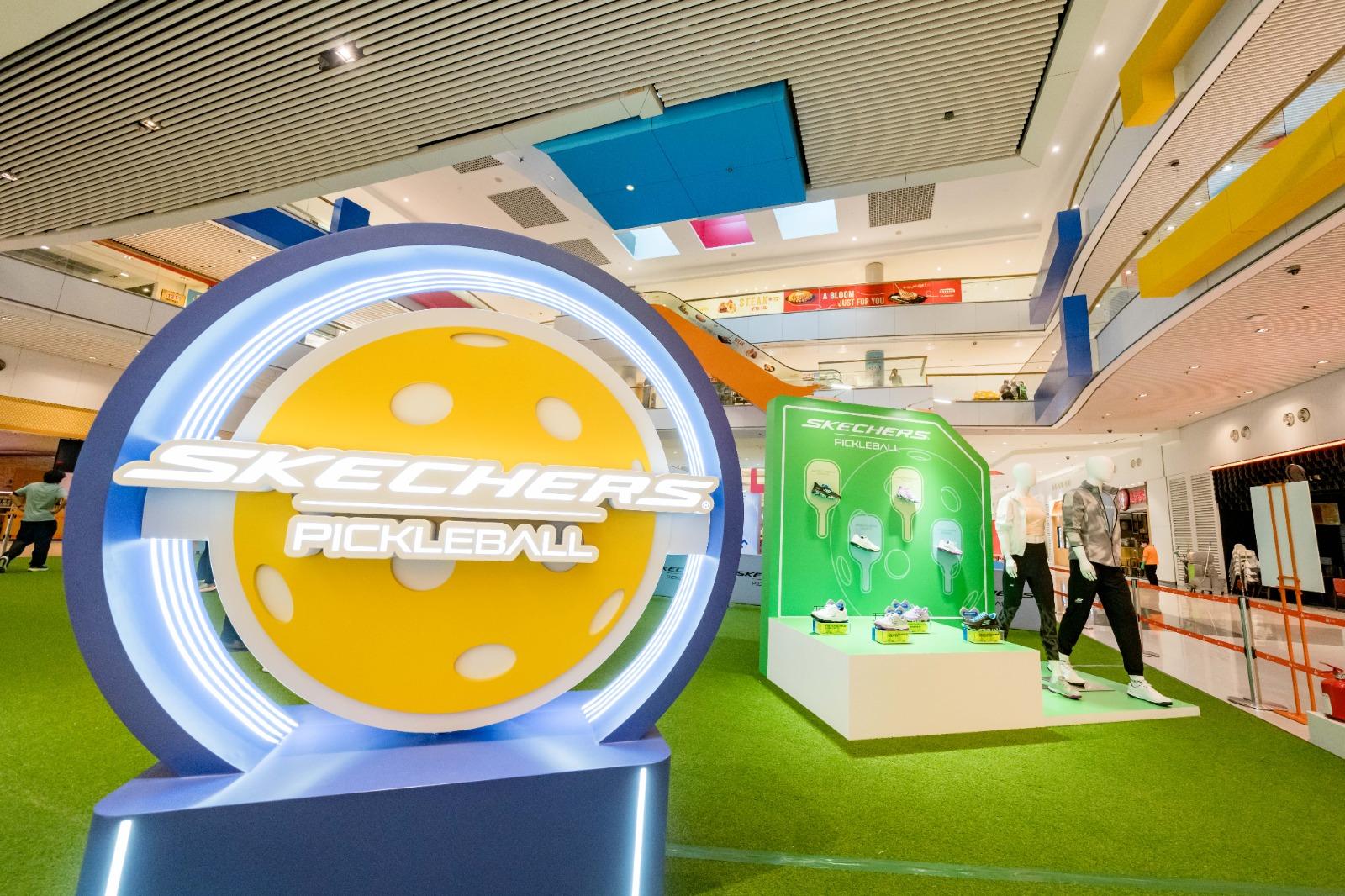 SKECHERS匹克球體驗區設有兩個遊戲挑戰區