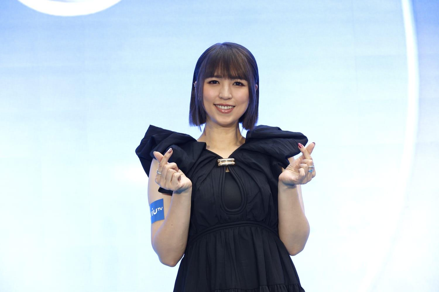 孫慧雪離開TVB後,為ViuTV熟女選美節目《美麗四十路》擔任主持。(林俊源攝)