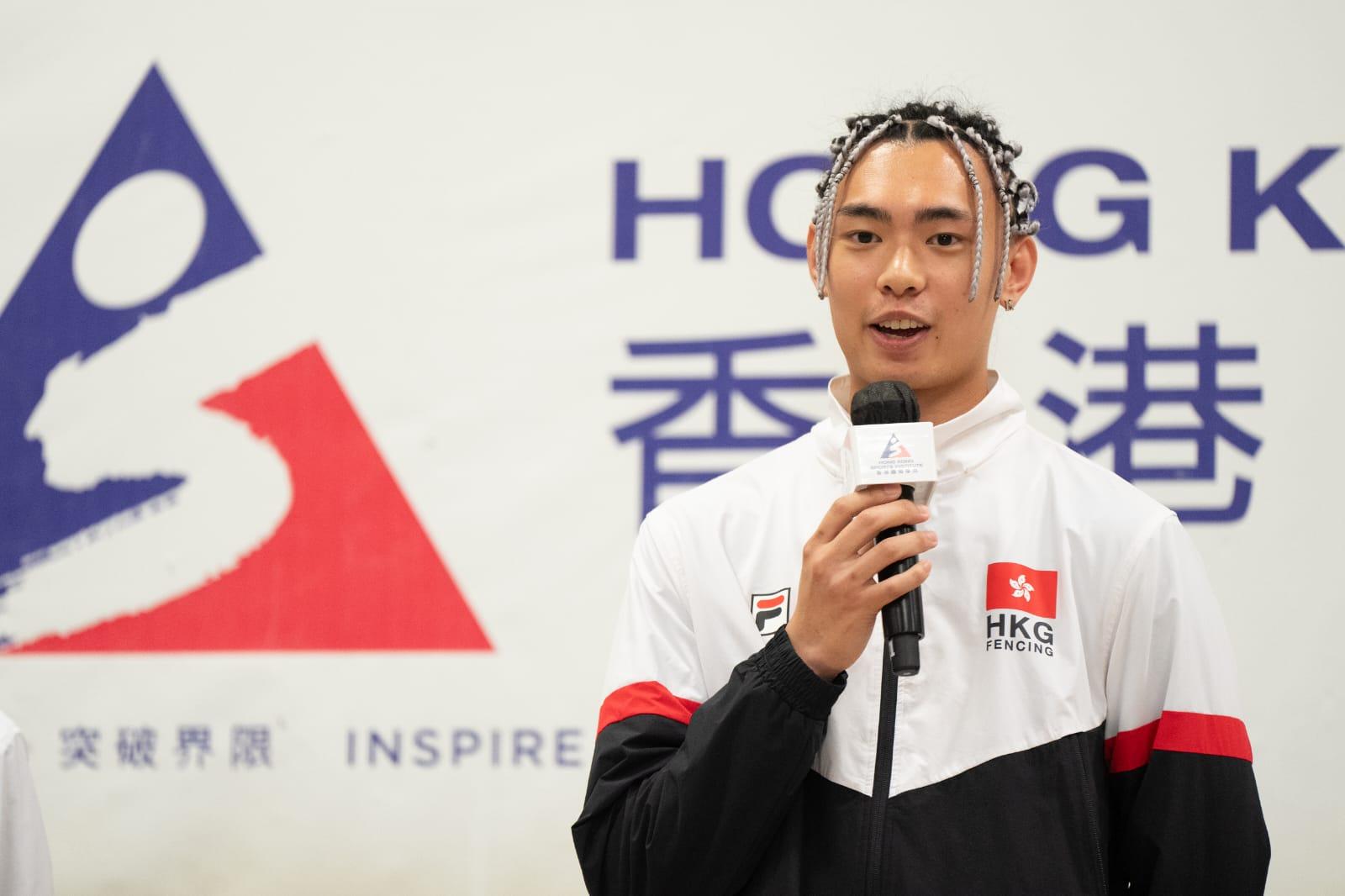 何瑋桁坦言參加奧運是他自小的夢想,「目標希望去到8強,發揮到100%或再多啲嘅努力。」