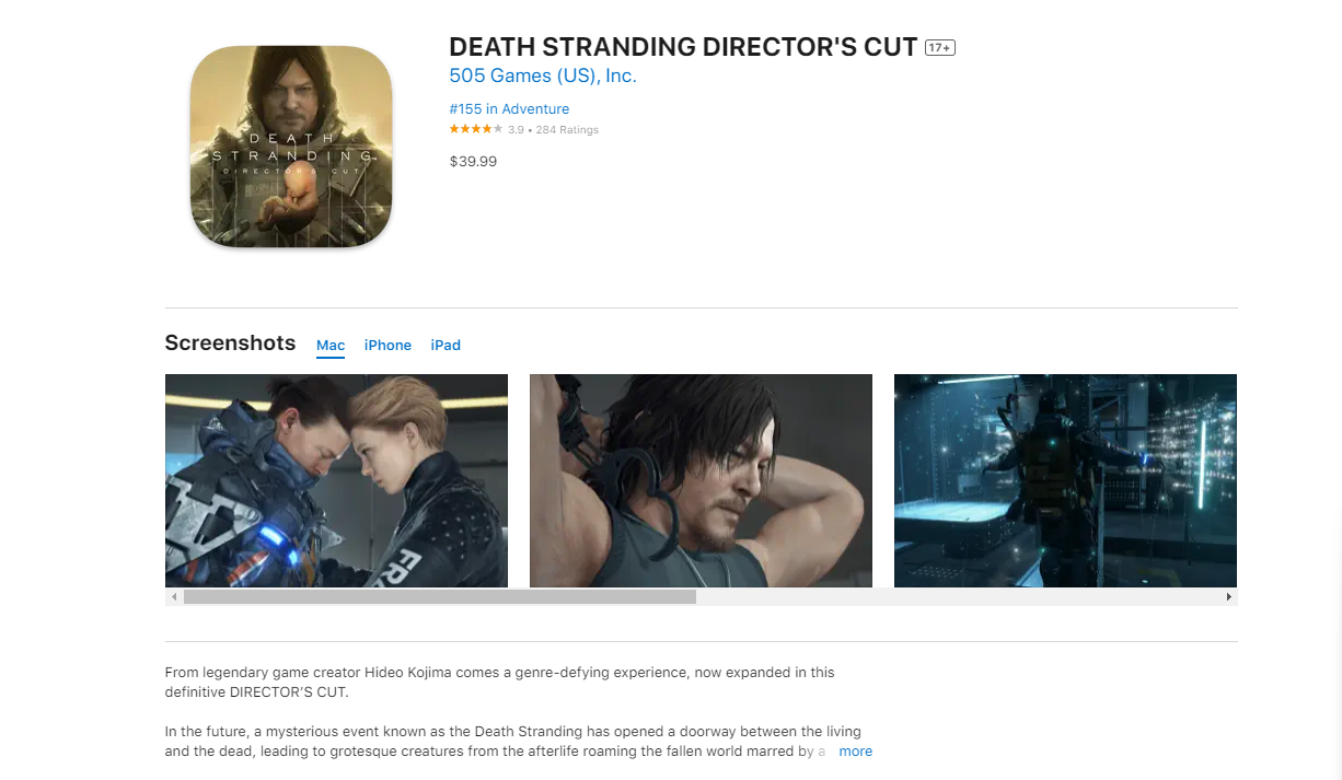 名單內不乏大作遊戲如《死亡擱淺》、《Call of Duty》及《Little Nightmares》。