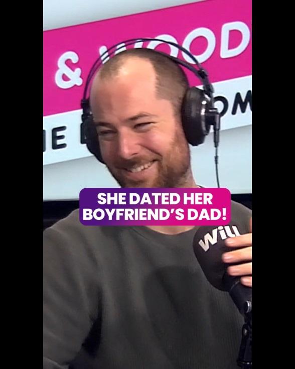 女聽眾分享曾與男友爸爸約會過,主持人笑住食花生。(互聯網)