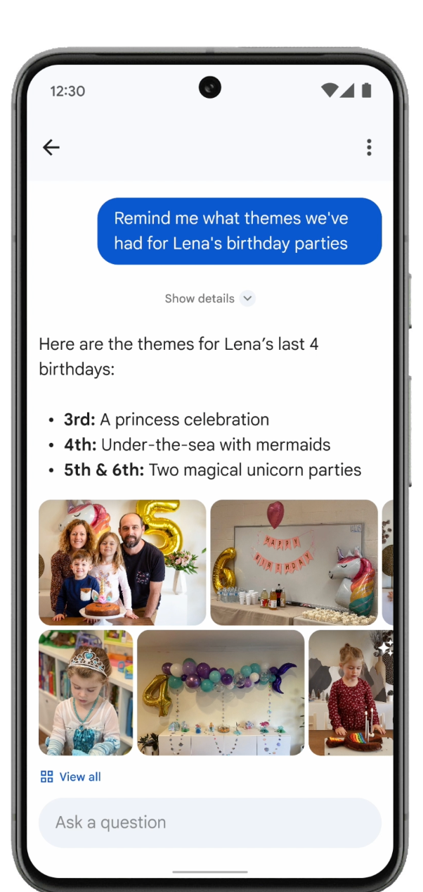 Google I/O|Gemini可理解照片的上文下理和主題,回答用家問題。