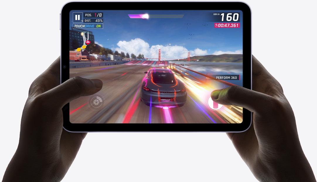 iPad mini以輕巧為賣點,8.3英寸屏幕配備A15晶片。