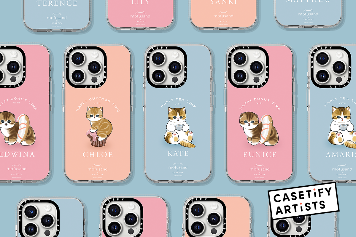 CASETiFY X Mofusand其中一款手機殼可以自行添加名字作個人化設計。