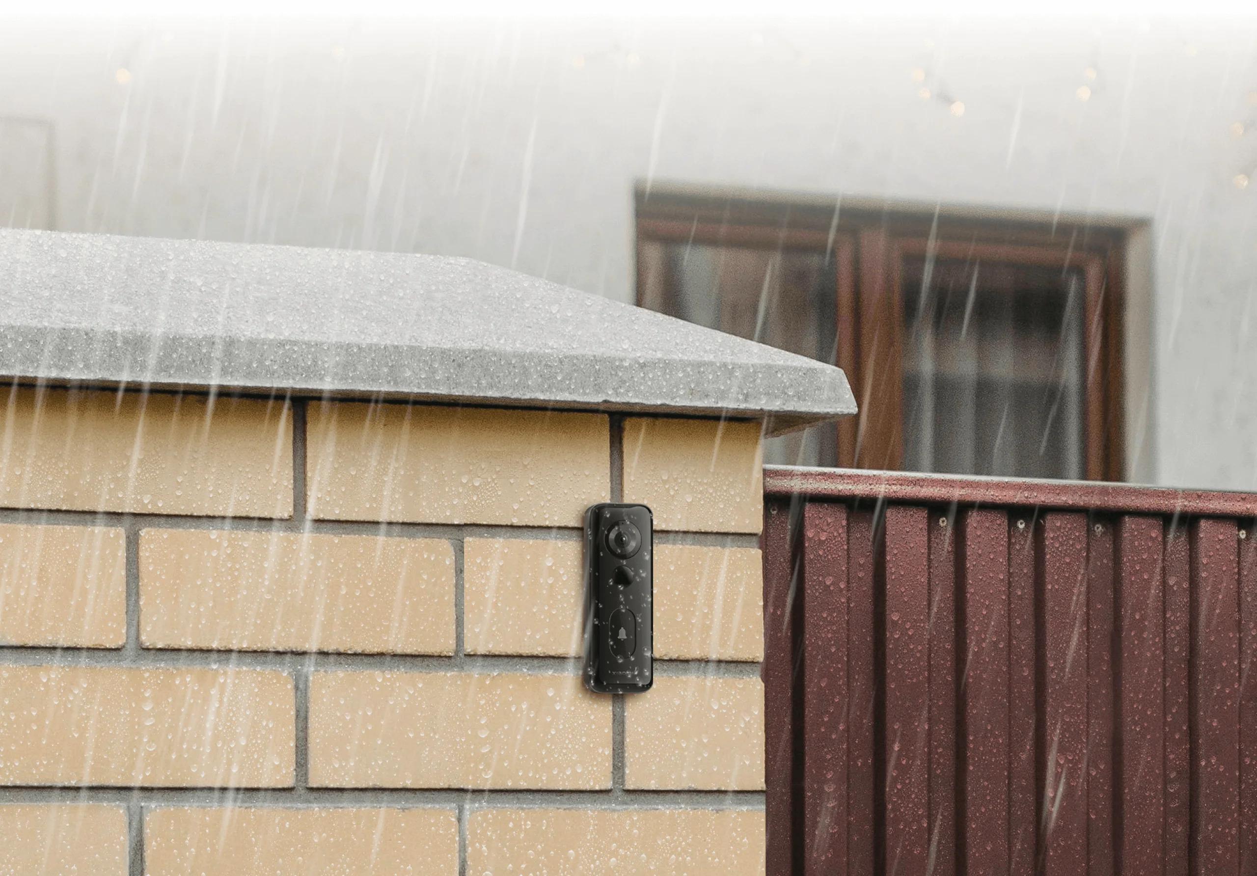 小米Xiaomi智能視像門鐘3S有防塵防水等級IP65,適合戶外使用。