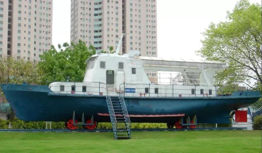 昔日船廠的造船模型。(圖片來源:了不起的中山微信)