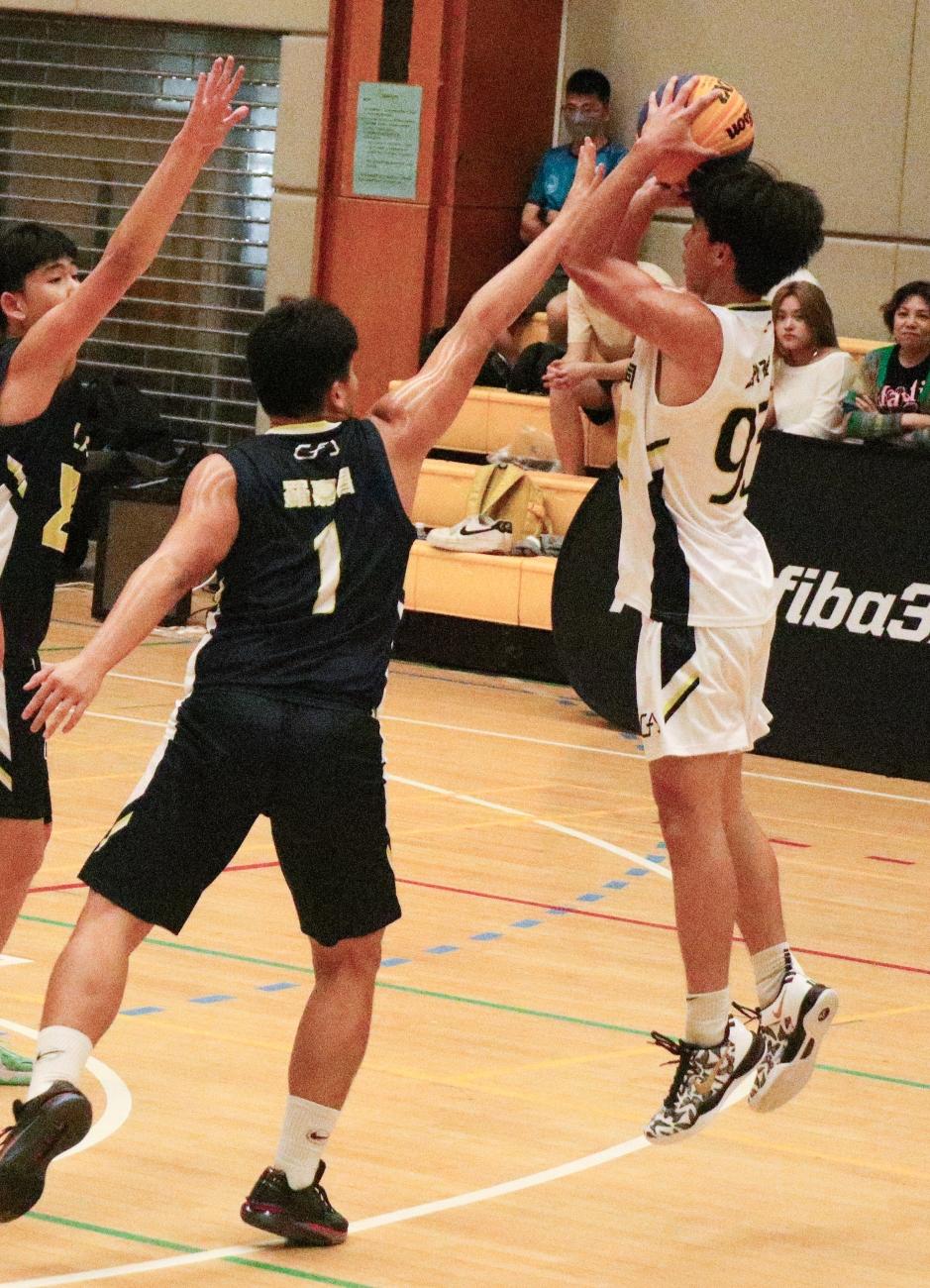 中大三人籃球賽|喇沙書院(黑)對北角協同中學(白)