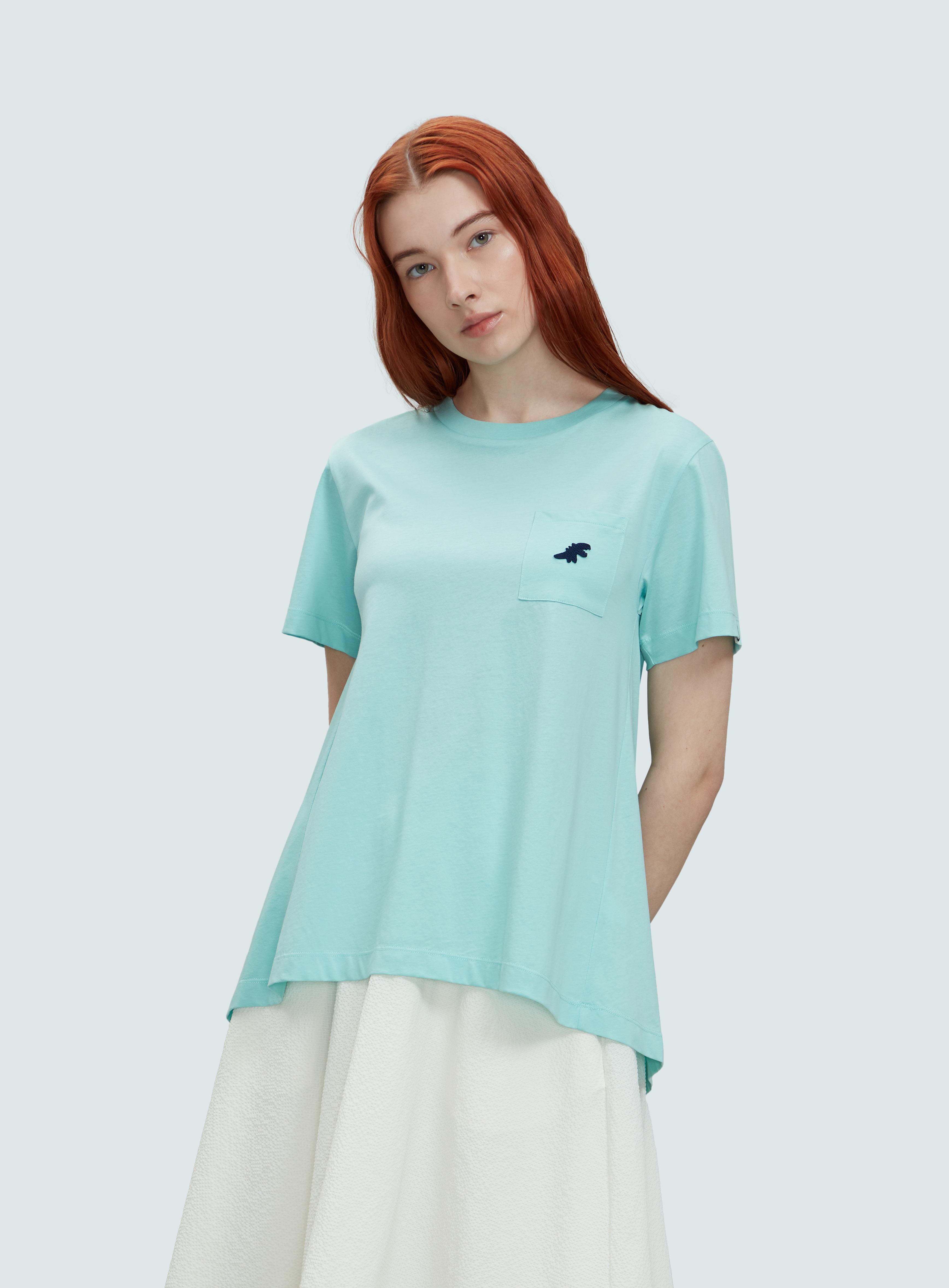 女裝DINO 口袋 T 恤 原價$990、4 折$396