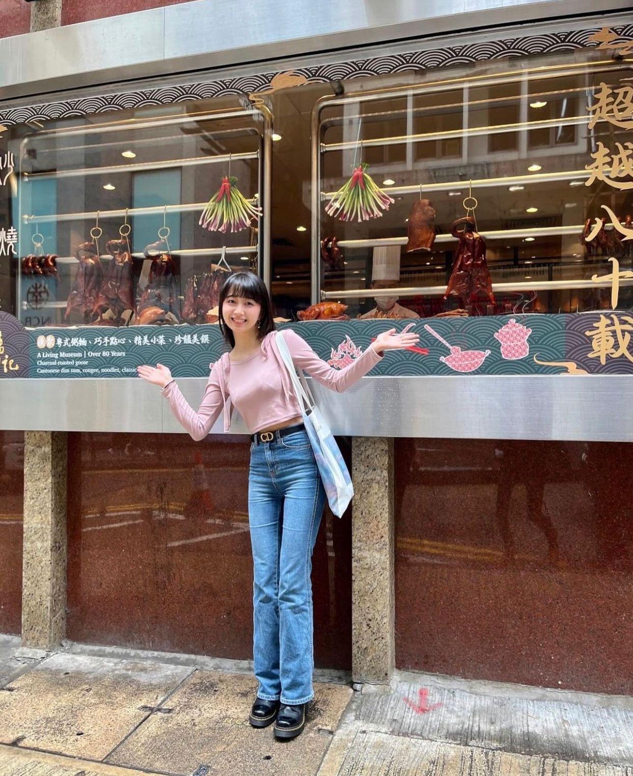 木村心美非常滿足首次香港行,並在中環留倩影。