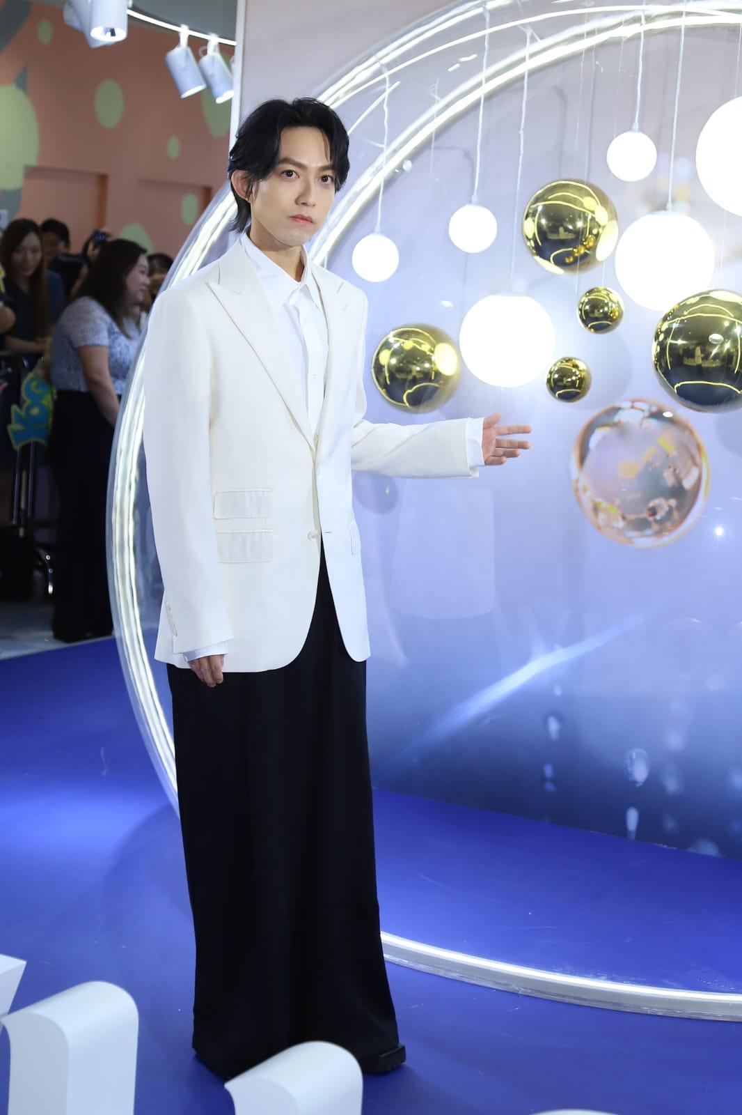 林宥嘉快閃來港兩日,出席品牌活動。(羅錦鴻攝)